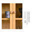 Buffet en bois massif blanc
