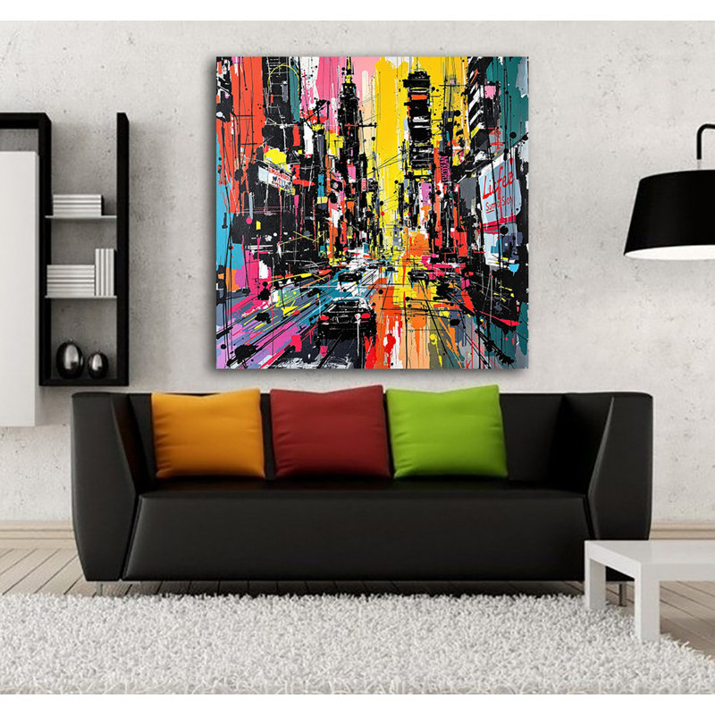 Downtown Arrival, 24" H x 24" W