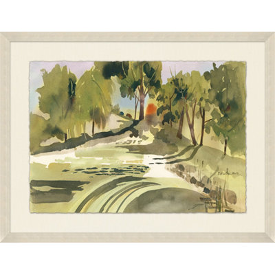 Rurale de New York - Peinture encadrée sur papier