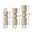 Natural Travertine Stone Candle Holders Set of Three 7.8"/10" /11.8H