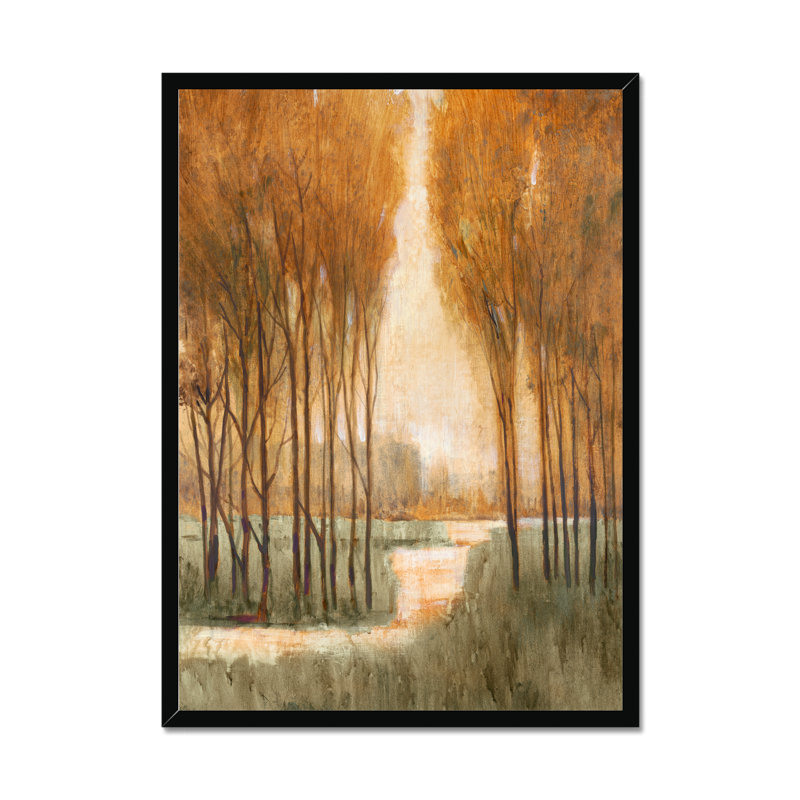 Golden Forest I by Timothy O' Toole - Painting, Black Framed Paper Print, 50cm H x 34cm W