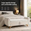 Corduroy Upholstered Bench-605244451-605244463