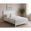  Cadre de lit double en bois massif blanc Brighton - Double, blanc