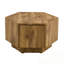 Table basse hexagonale avec tiroirs