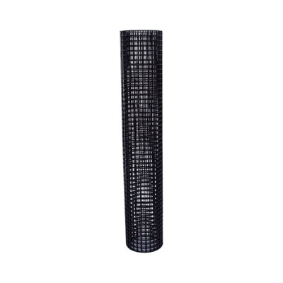 36 Inch X 1200 Inch Black Vinyl Coated Metal Mesh, 19 Gauge 1/2 Inch Black PVC Metal Mesh, Suitable For Poultry Cage Nets And Home Decoration