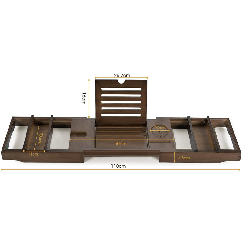 Serviteur de bain autoportant Eras, Brun