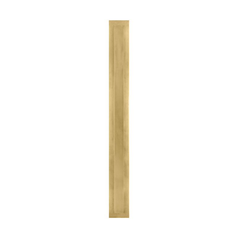 Sean Lavin Aspen 1-light LED 48'' outdoor wall sconce light in charcoal finish, Hand Rubbed Antique Brass