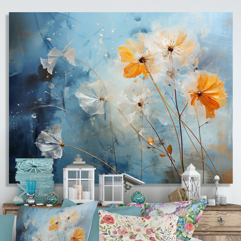 «Dandelion Natures» sur toile, H 30 po x l 40 po x P 1,5 po, Toile tendue