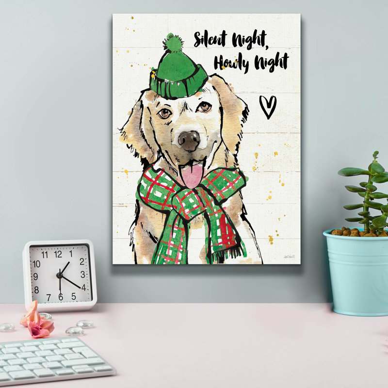 «Strike A Paws 5 Howly Night» par Anne Tavoletti, art mural sur toile, H 16 po x l 12 po x P 0,75 po