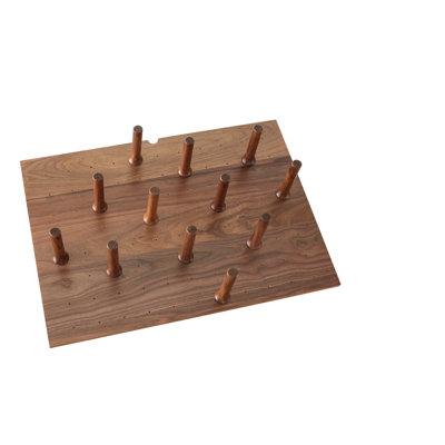 Rev-A-Shelf Walnut Trim to Fit Drawer Peg Board Insert with Wooden Pegs
