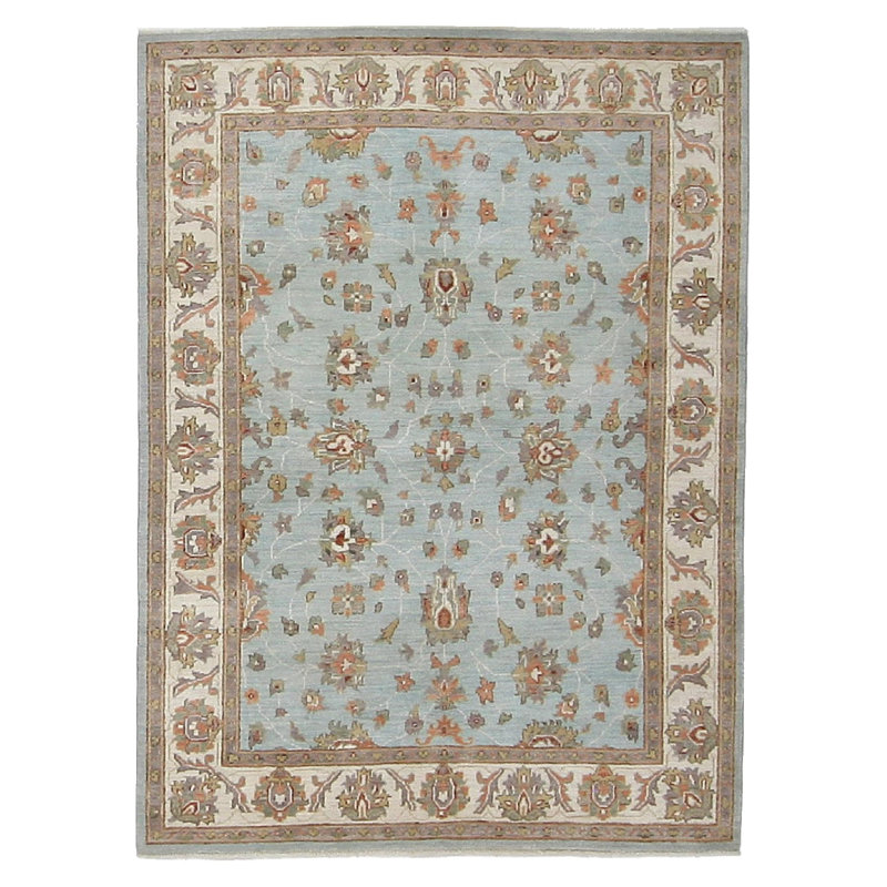 Daugherty Hand Knotted 5x6 Blue Round
