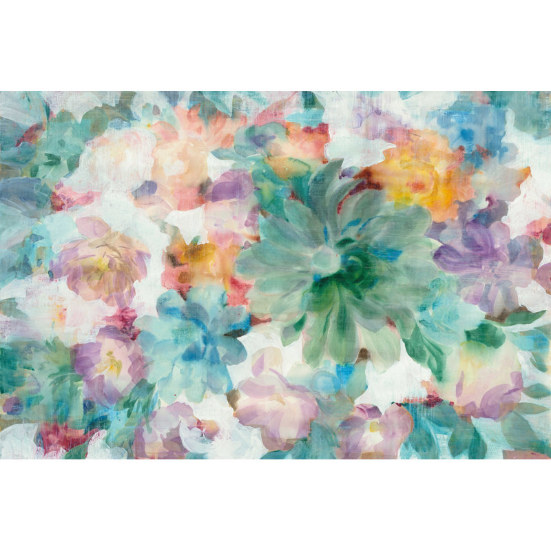 Fleurs succulentes, H 12 po x l 18 po x P 1,25 po
