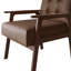 Chaise d'appoint en polyuréthane brun-293979674