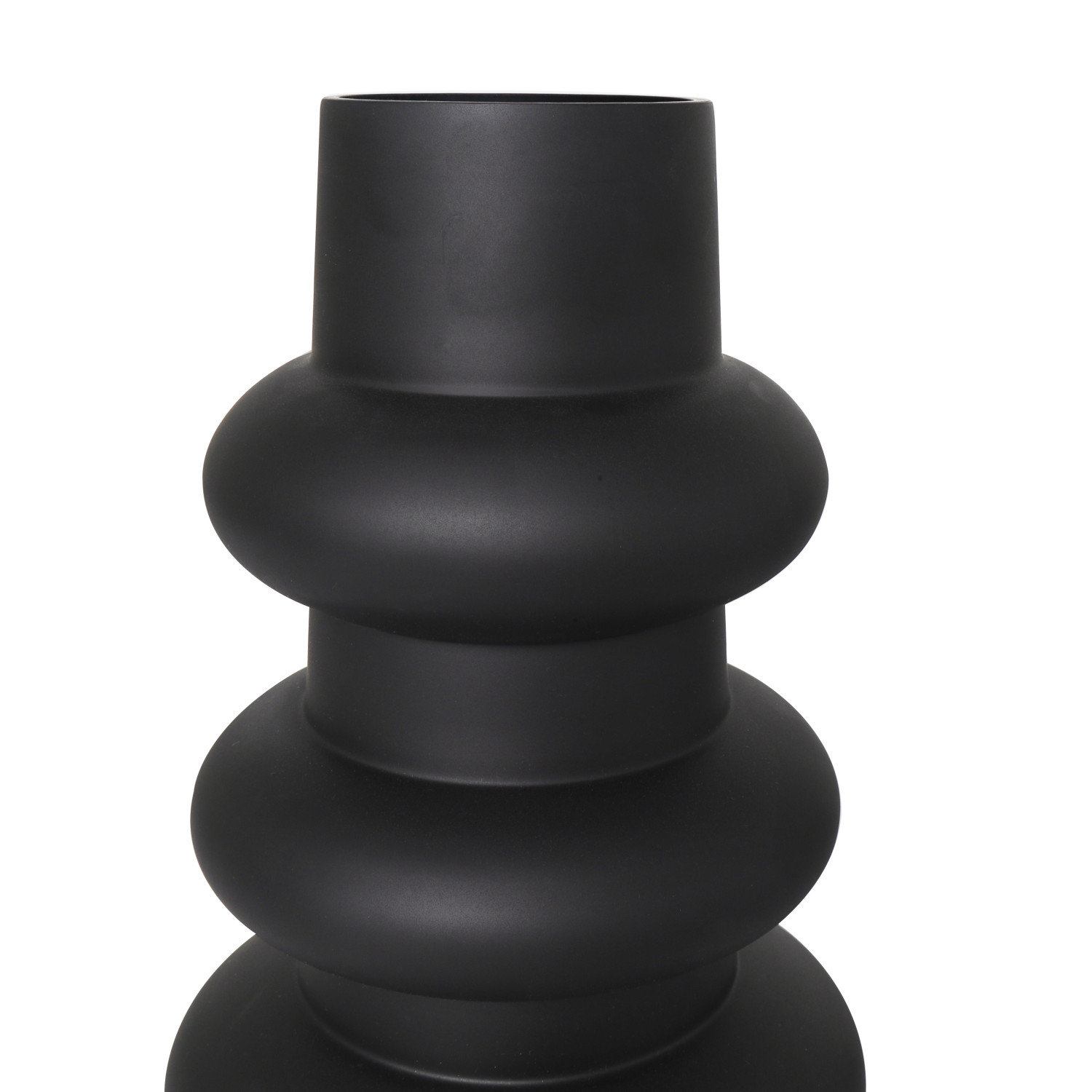 Mable Table Vase, Black