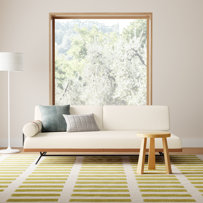 Elsmere 81'' Convertible Sofa - Cream Upholstered