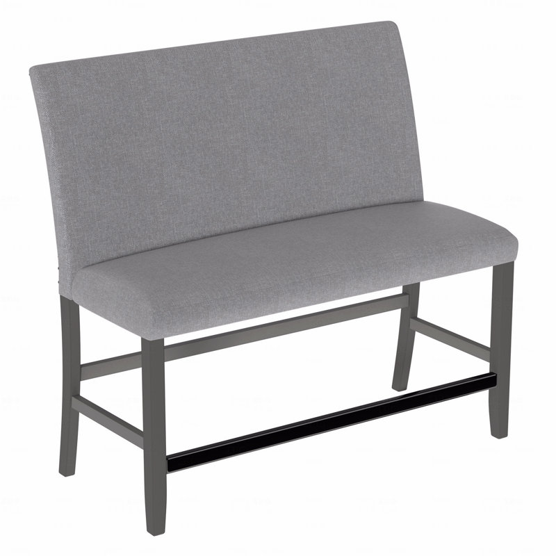 Banc rembourré avec dossier