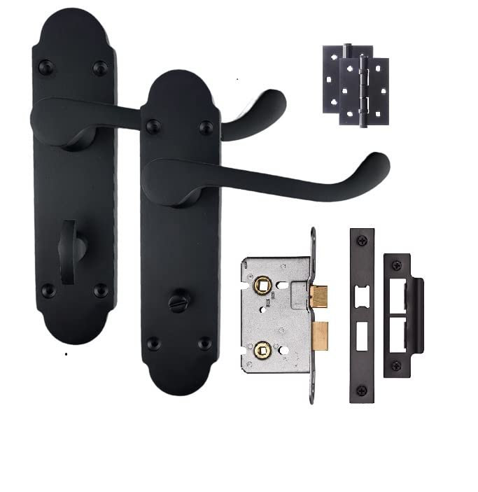 Scroll Style Bathroom Door Handles
