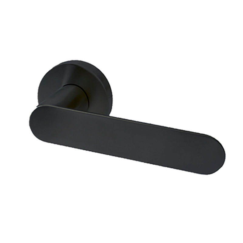 Full Double Dummy Door Lever, Satin Black