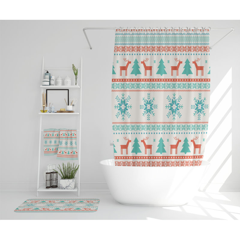 Keila Polyester Shower Curtain Set