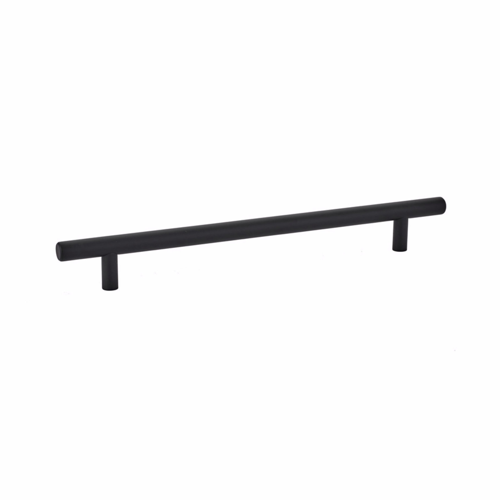 Bar Cabinet Pull, Flat Black, 8"