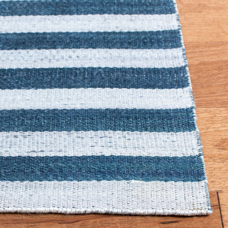 Ralph Lauren Cameron Stripe Viscose Striped Rug, Rectangle 8' x 10'