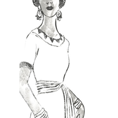 Fashion Plate Power I by June Erica Vess - Painting