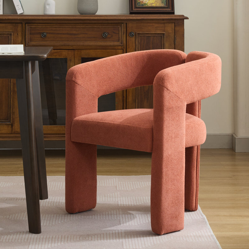 Chaise avec accoudoirs Modern, Orange