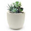 Pot à fleurs blanc avec trou de drainage de 13,7 po de diamètre Acushnet-1333807587-1333807580