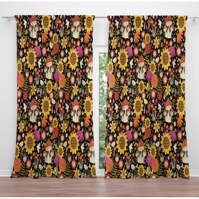 Rideau en polyester Ventanas, L 40 po x L 61 po