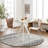 Lashavia Machine Woven Ivory/Dark Charcoal Area Rug-997038861