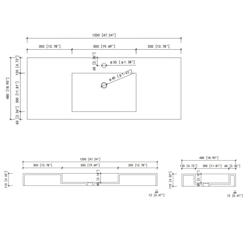 Solid Surface Basin