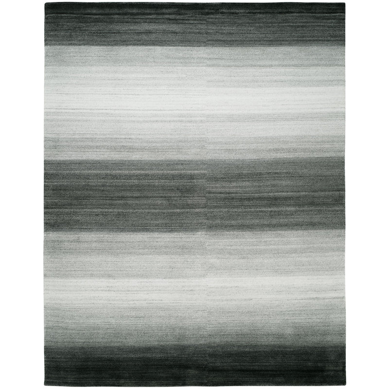 Hayter Viscose Striped Indoor Rug, Rectangle 4' x 6'
