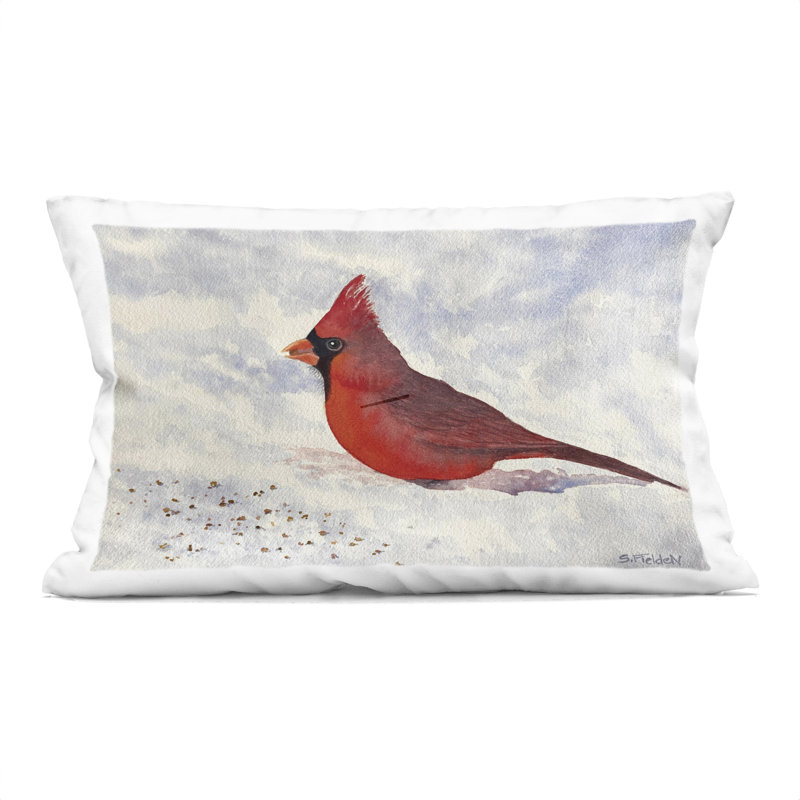 Coussin Fierce Vibrant Tiger Design par Kim Allen, Bleu/rouge, Rectangulaire H 20 po x l 14 po
