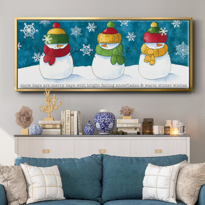 A Frosty Kiss - toile encadrée
