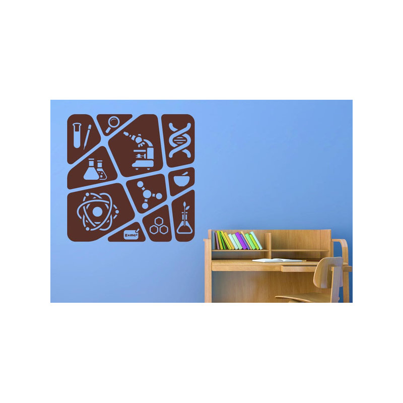 Abstract Wall Decal, Brown