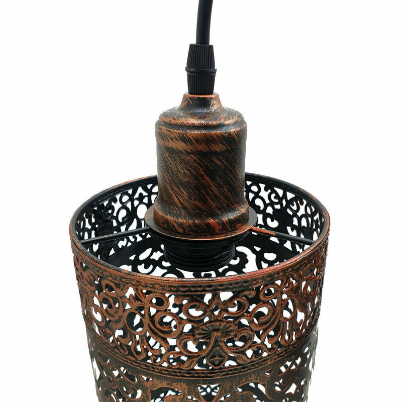 Brierley 1 - Light Cylinder Pendant, Rustic Red