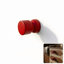 Bouton d'armoire en sablier de style Mid-Century moderne en osier massif rose (rouge) ROUS Hardware-110980547