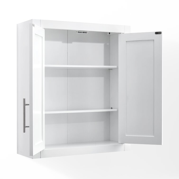 Allura 22 W x 26 H x 8 D Wall Mounted Bathroom Cabinet Finish: White