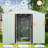 6ft X 5ft Outdoor Metal Storage Shed, White - Galvanized Iron Construction, Protected Cover, Punched Vents, Sliding Door With Padlock, Easy Assembly Process Shed In Frame, Surface, Airy Handbook-118113156
