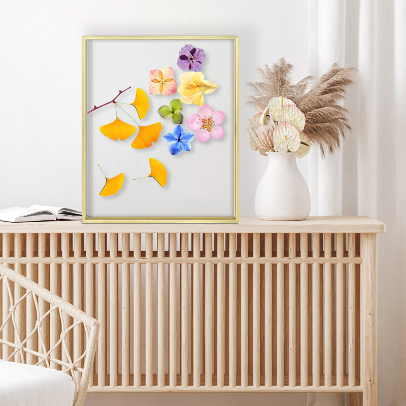 Chevalier Floating Frame 16x20, Metal Frame Display Photos, Plant or Petal Specimens for Wall Display, Gold