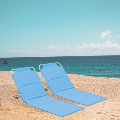 Pepitone Folding Reclining Beach Chair