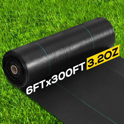 6FT x 300FT Weed Control Fabric,Heavy Duty Woven Weed Barrier Garden Landscape Fabric