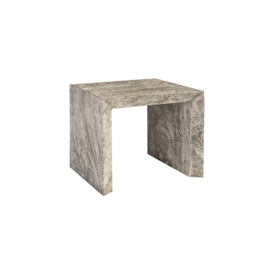 Waterfall Solid Wood Sled End Table