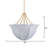 Aire 4-Light Small Chandelier, Pale Blue Linen-135533112
