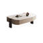 Table basse White Stone + Bois manufacturé