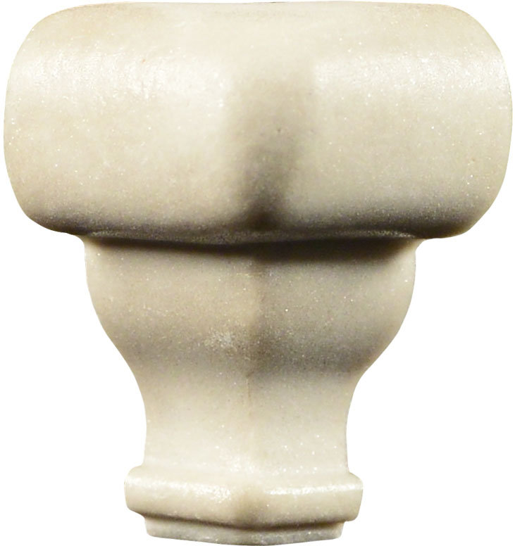 Garniture de spécialité classique en porcelaine 2,3 po x 2 po Classic Moderne, Calacatta