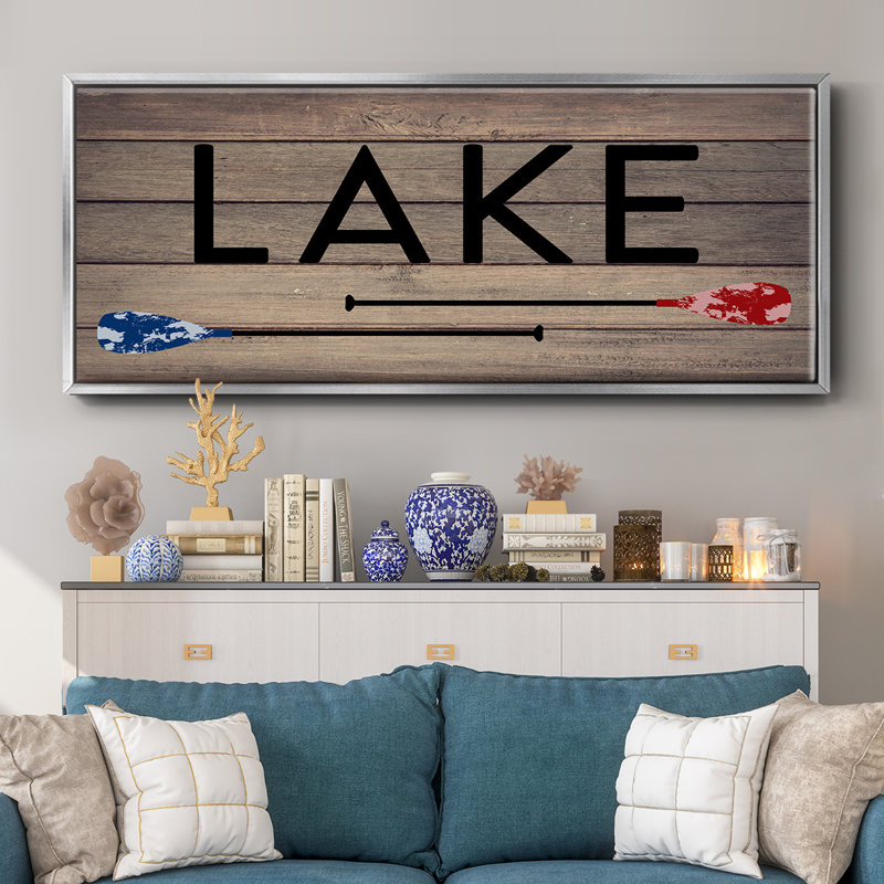 Lake Paddles - Toile encadrée