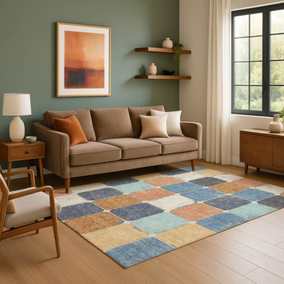 Premium Machine Washable Mayfield Geometric Rug