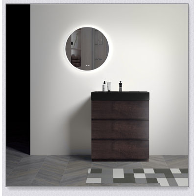 Bathroom Vanity with Sink, Large Storage Freestanding Bathroom Vanity