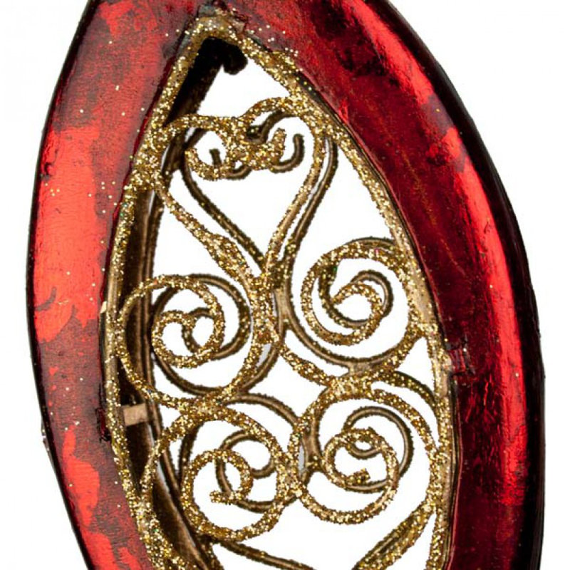 15cm Holiday Shaped Ornament, Red